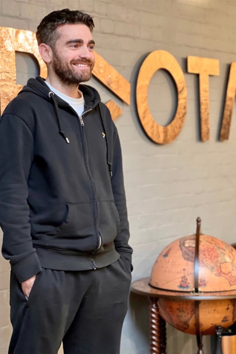 Tait Pollack, founder of Landing Platform, at the Pivotal office